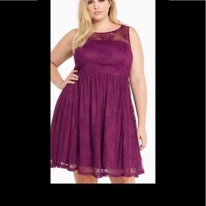Torrid dress maroon dress size 22
